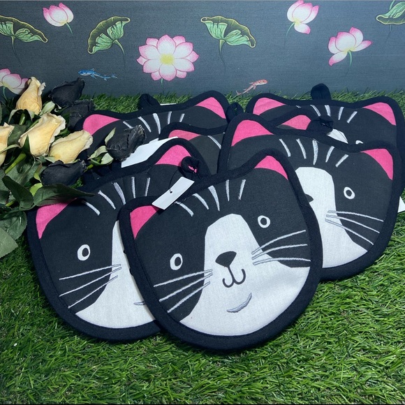 None Other - Combo Pack of 6️⃣ Cute Cat Pot Holder